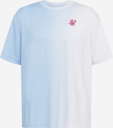 T-Shirt SikSilk en bleu : devant