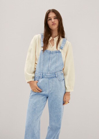 MANGO Loose fit Jean Overalls 'Alaia' in Blue