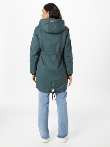 Ragwear Between-seasons parka 'CRESCEND' in Green