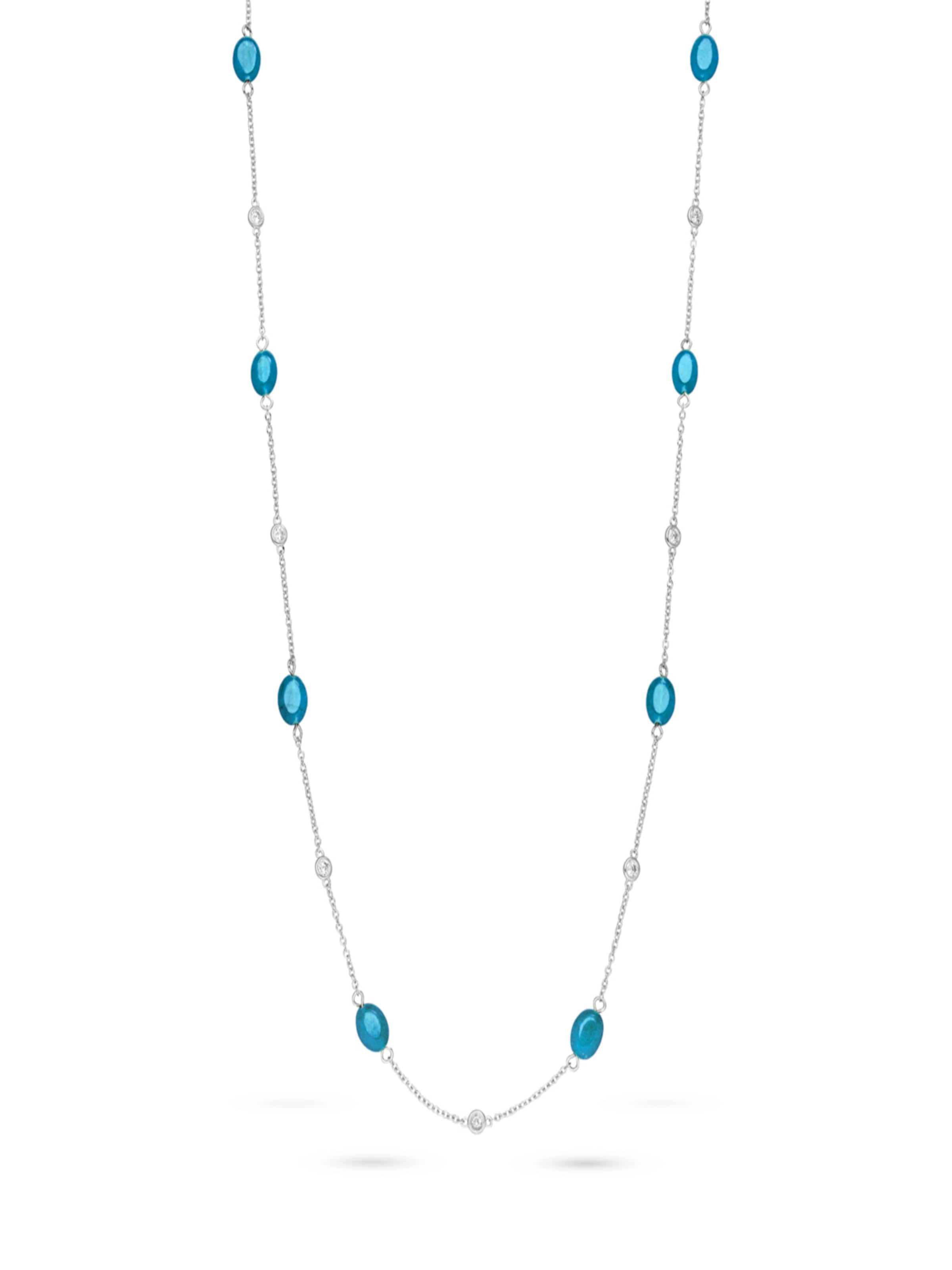 Fiocco Jewelry Necklace 'Bloomy' in Silver: front