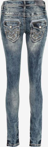 CIPO & BAXX Skinny Jeans 'Laced' in Blau