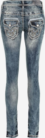 CIPO & BAXX Skinny Jeans 'Laced' in Blue