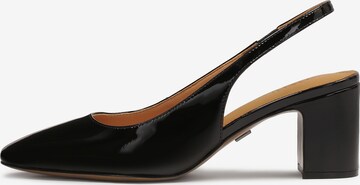 Kazar Slingpumps in Zwart: voorkant