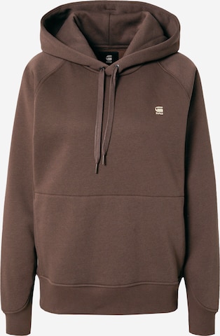 G-Star RAW - Sweatshirt 'Premium core 2.0' em castanho: frente