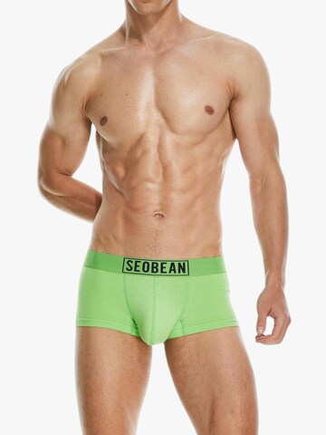 SEOBEAN Boxer shorts 'Solid' in Green: front