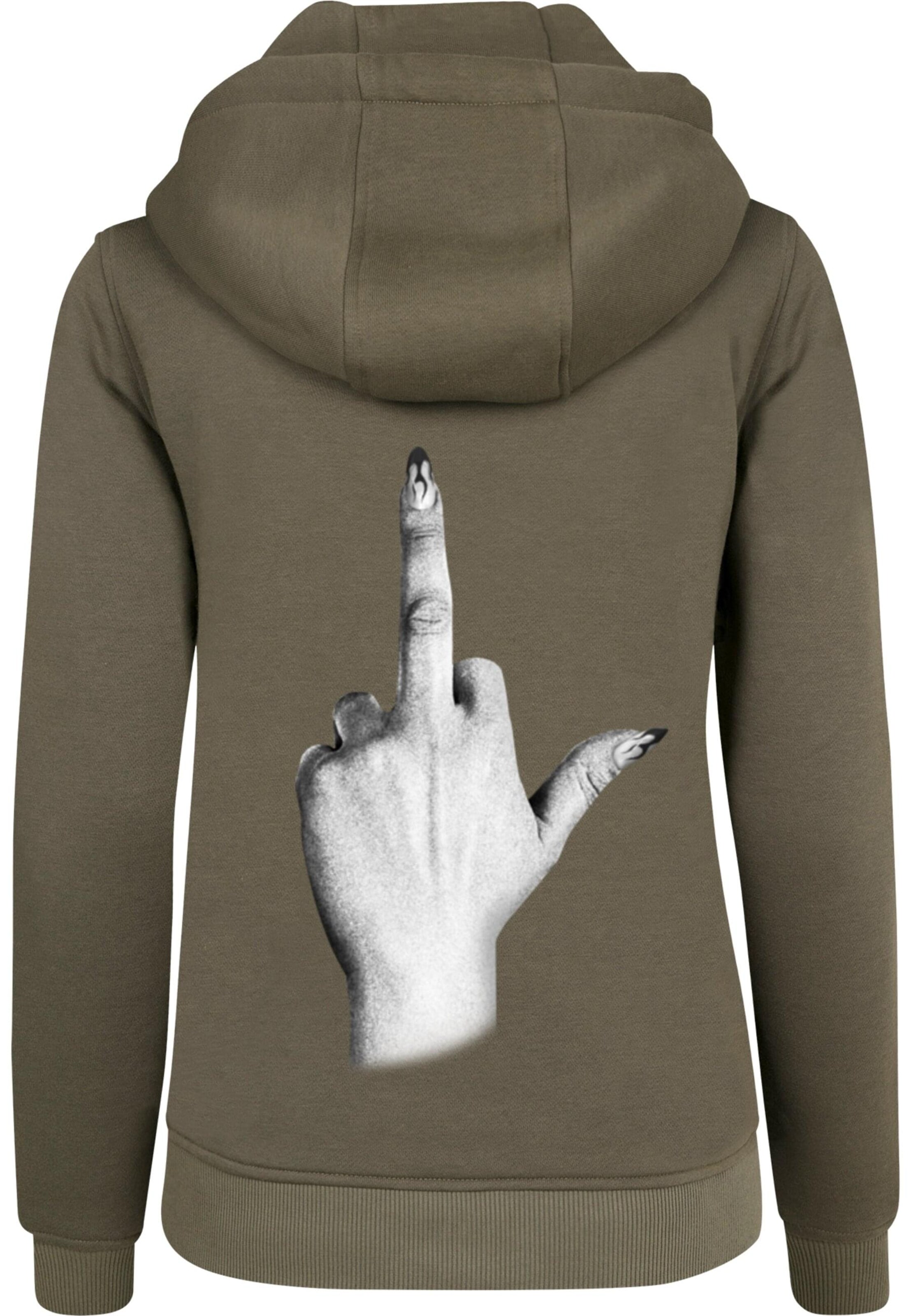 Mister Tee Mikina 'I Don't Give A' - Zelená