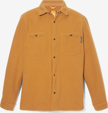 TIMBERLAND Fleece jas in Bruin: voorkant