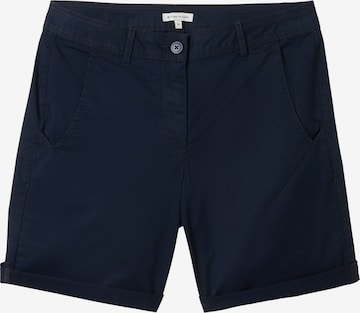 TOM TAILOR - Regular Calças chino em azul: frente