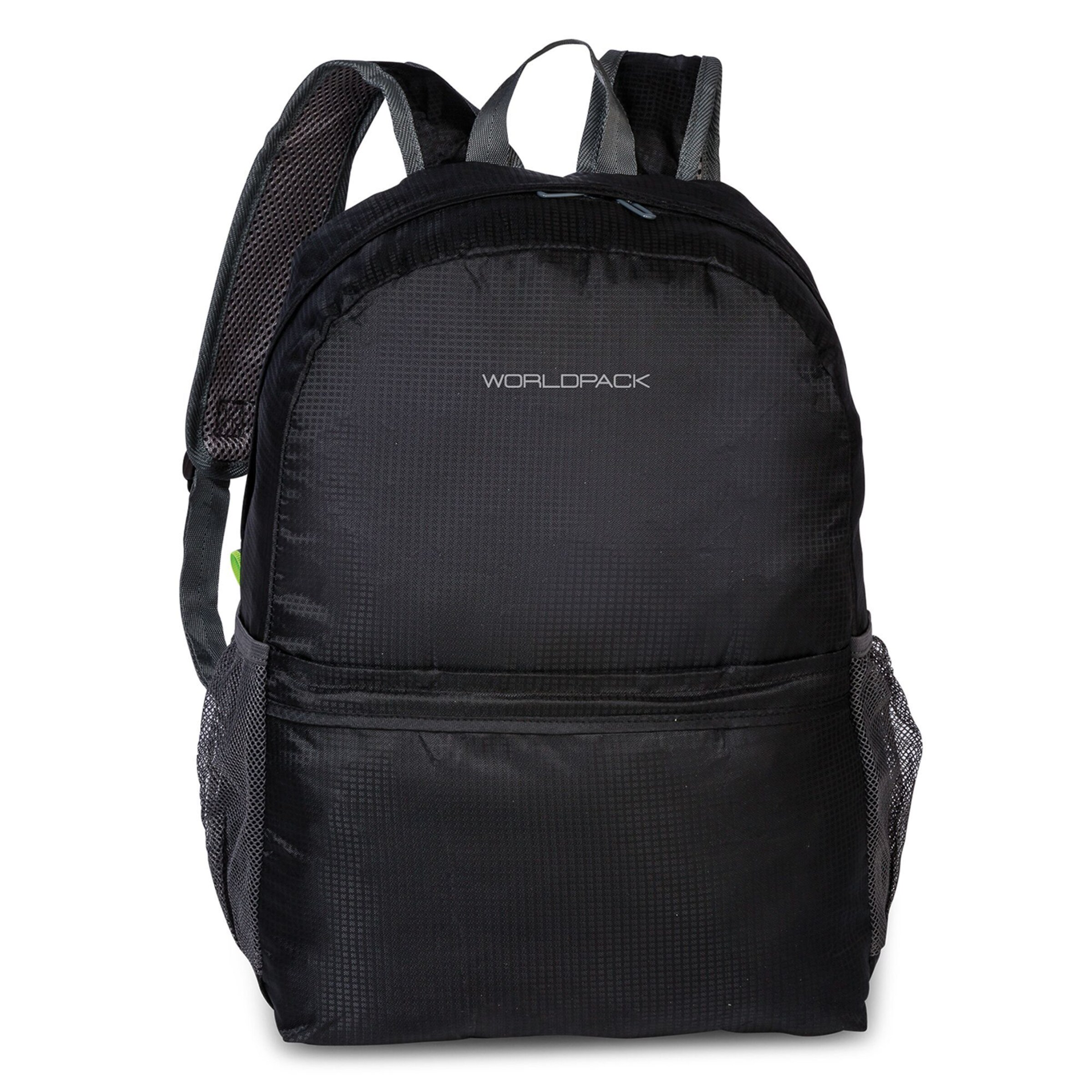 Worldpack Rucksack in Schwarz: Vorderseite