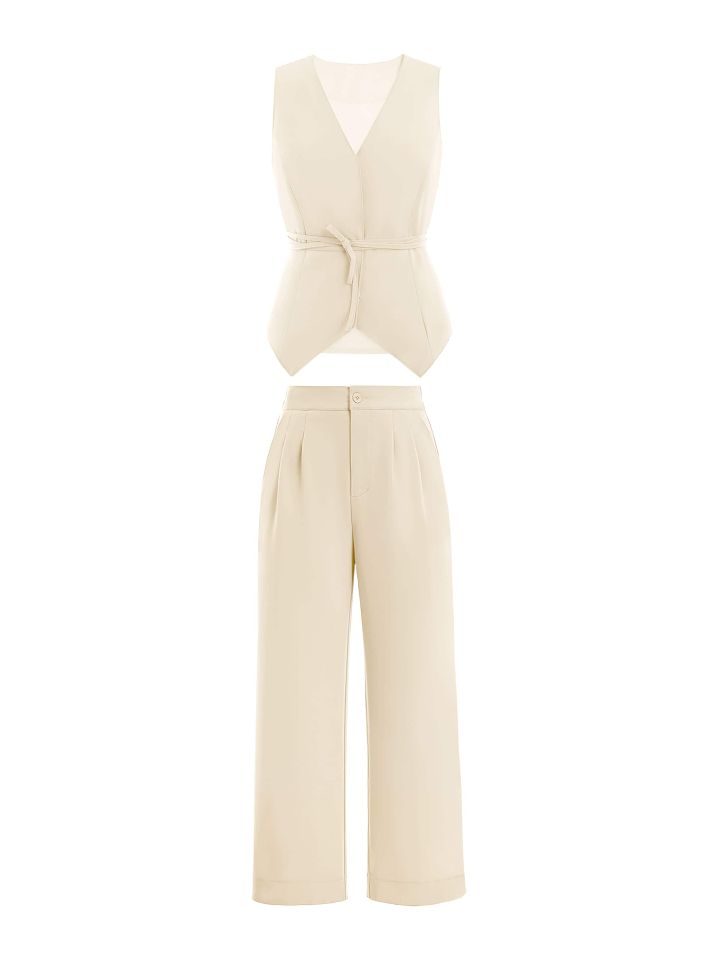 Imily Bela Hlačni kostim | oranžna barva: sprednja stran