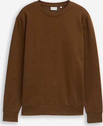 Sweat-shirt TOM TAILOR en marron : devant