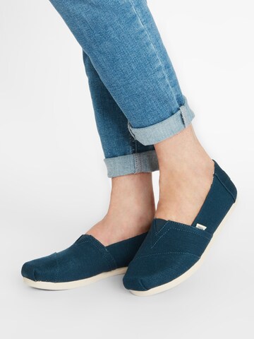 TOMS Slipper 'ALPARGATA' in Blau