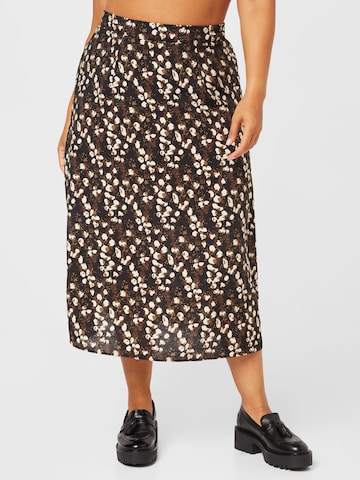 Object Curve Skirt 'LEONORA' in Black: front