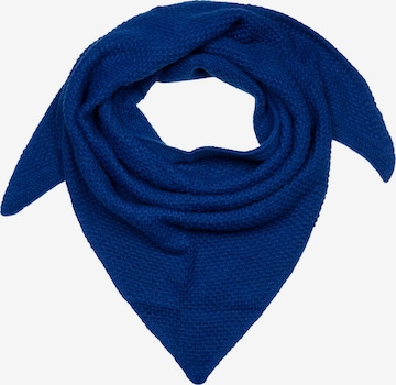 styleBREAKER Tuch 'Strick Dreiecktuch Reiskorn Strickmuster' in Blau: Vorderseite