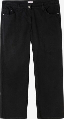 Loosefit Pantalon 'Ella' SHEEGO en noir : devant