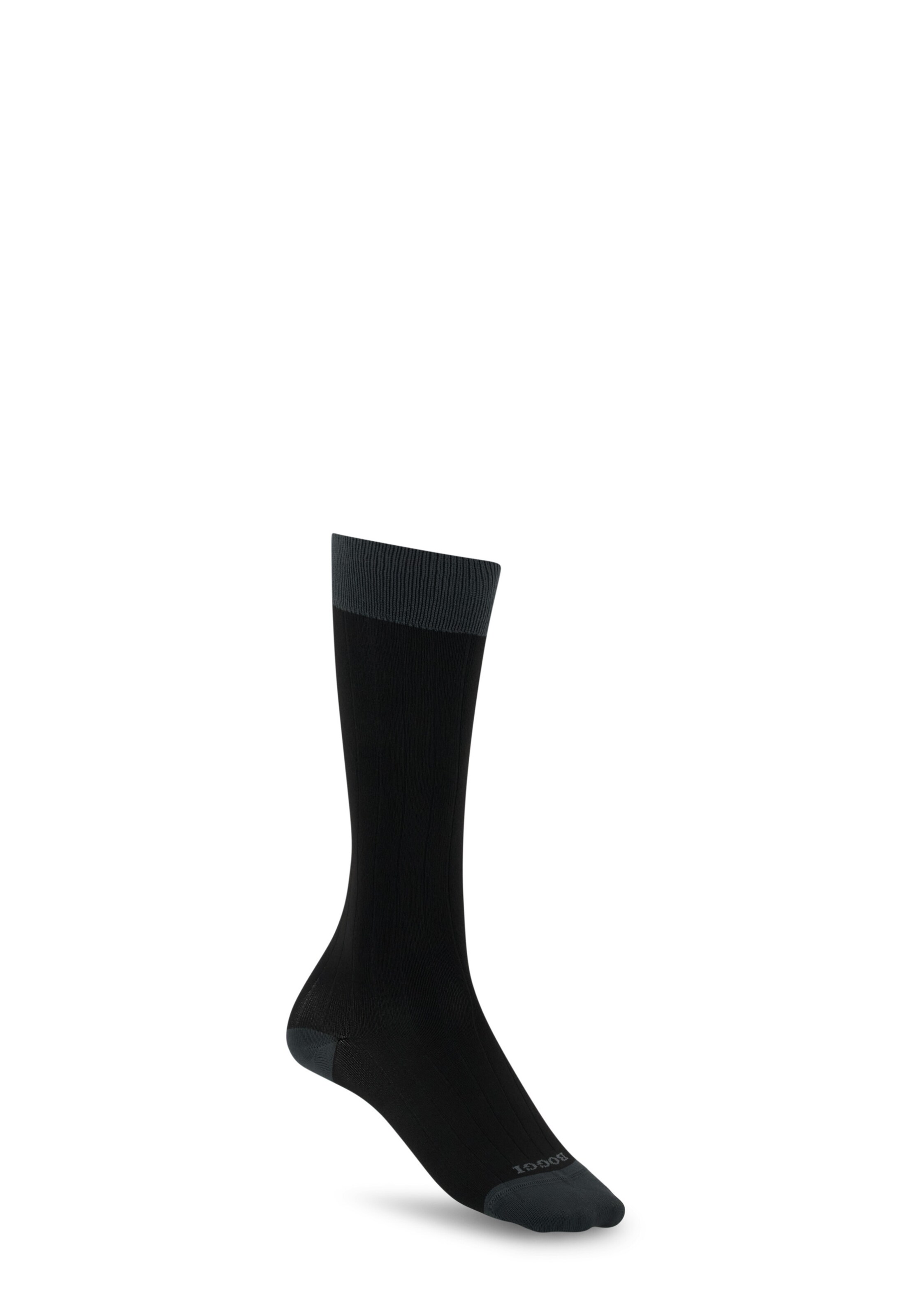 Boggi Milano Socken in Schwarz: Vorderseite
