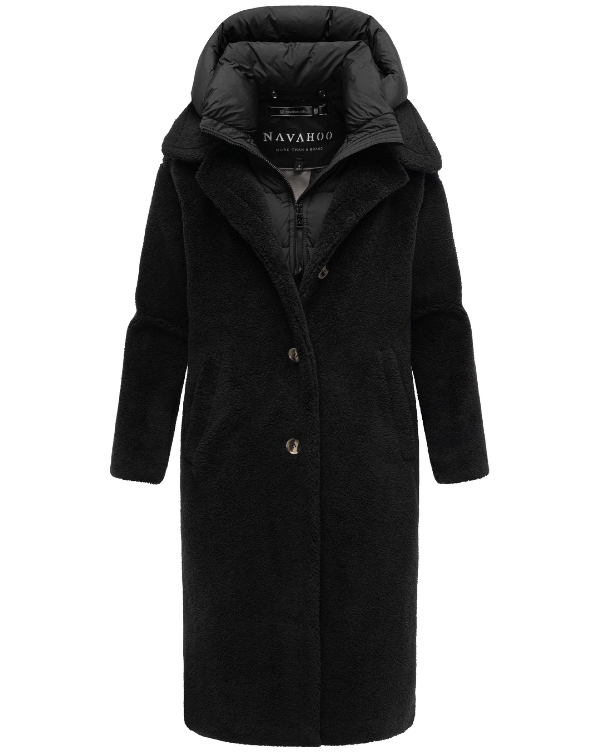 Palton de iarnă de la NAVAHOO pe negru