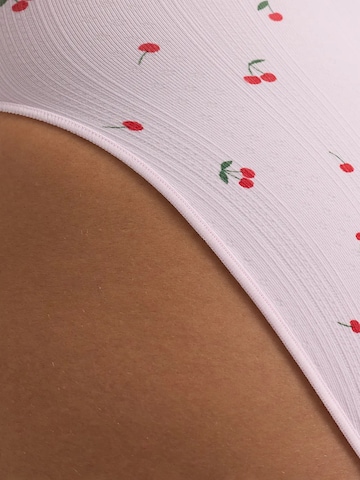 cfabBodi za oblikovanje 'T-Shirt Bodysuit Sculpting Shapewear with Briefs' - roza boja