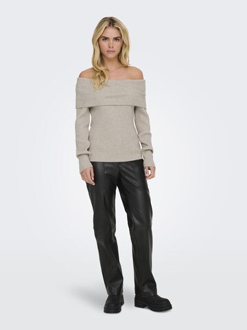 ONLY Sweater 'ONLKatia' in Beige