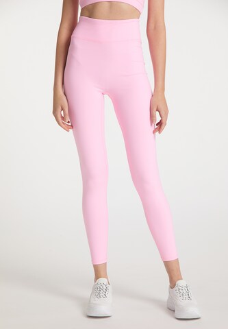 myMo ATHLSR Skinny Workout Pants in Pink: front