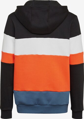 ADIDAS SPORTSWEAR Sports sweatshirt 'Colorblock Fleece' in Black