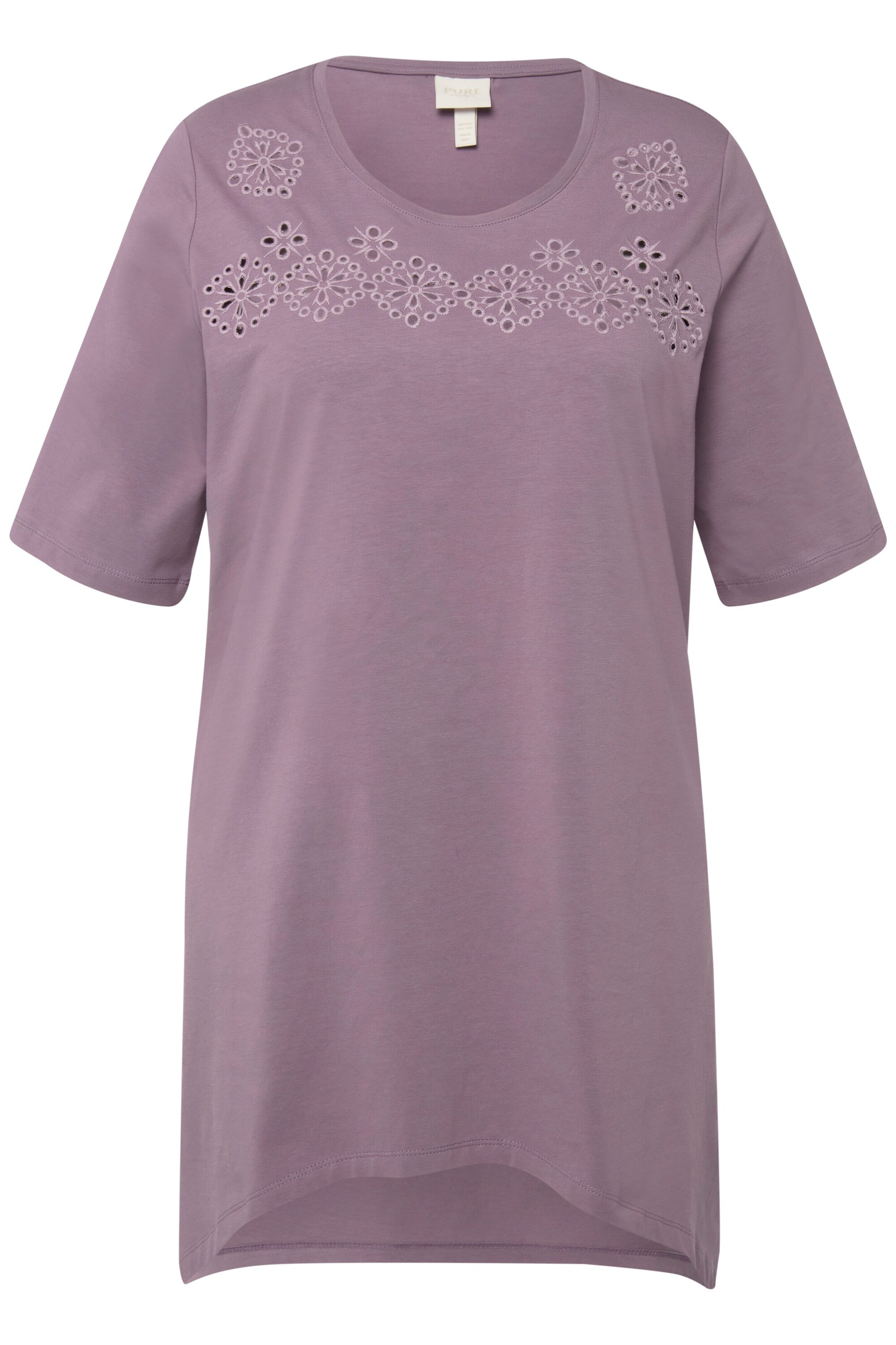 T-shirt Ulla Popken en rose : devant