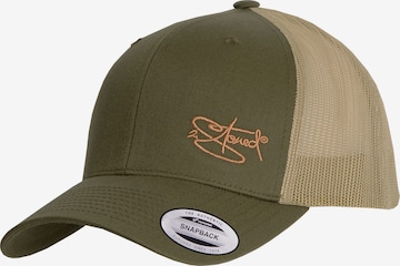 2Stoned Cap 'Flexfit Trucker Retro 2-Tone' in Green: front