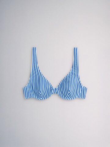 The Set Triangen Bikiniöverdel i blå