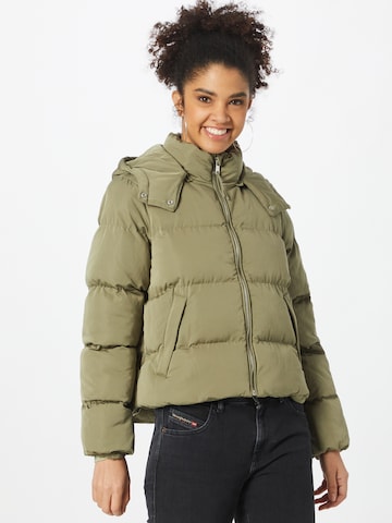 Tally Weijl Winter Jacket in Green: front