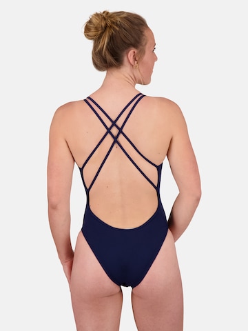 zils Nike Swim Bezvīļu Peldkostīms