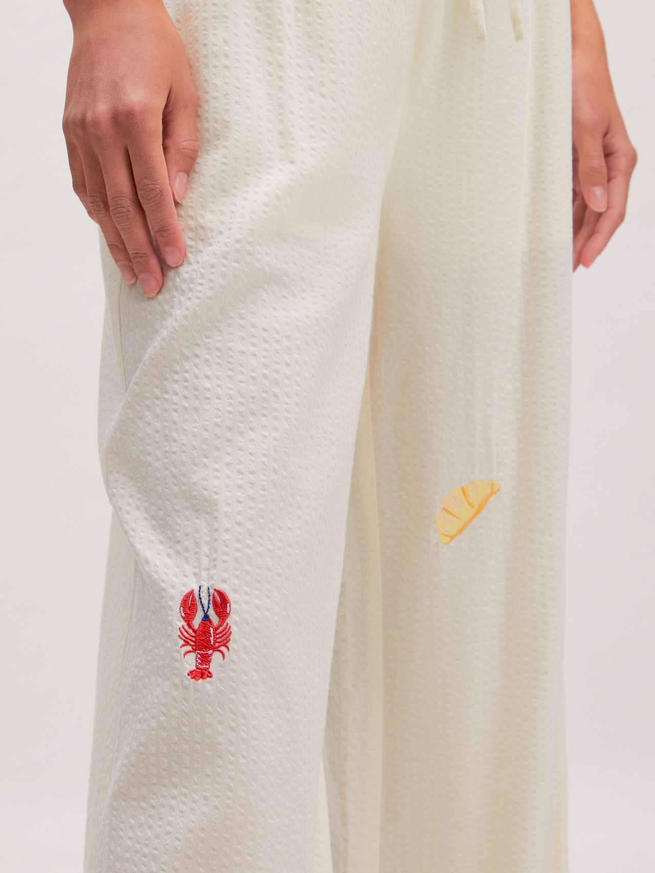 EDITED Producten Broek 'Meena' Crème