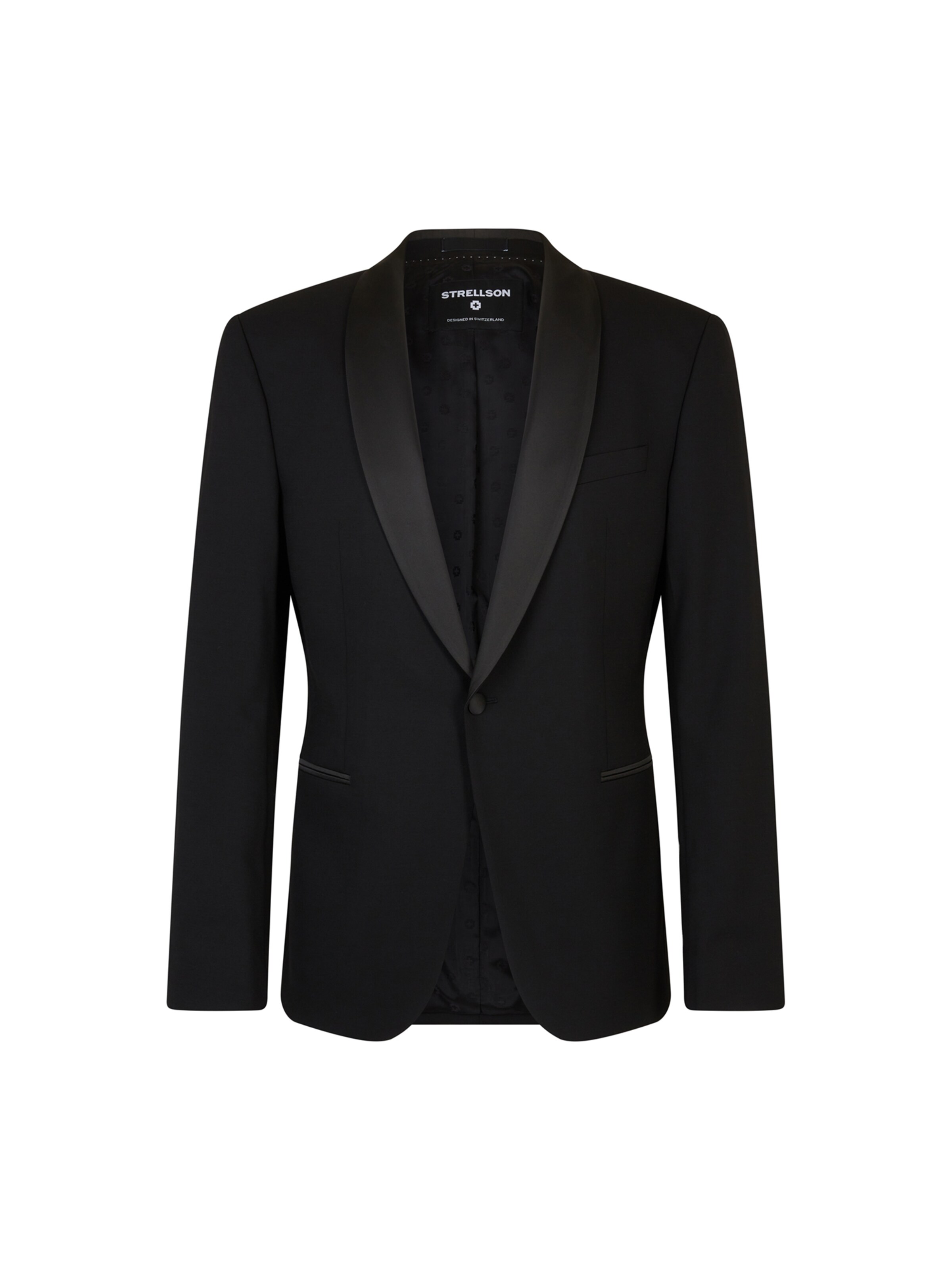 STRELLSON Slim Fit Sakko 'Amir' in Schwarz: Vorderseite