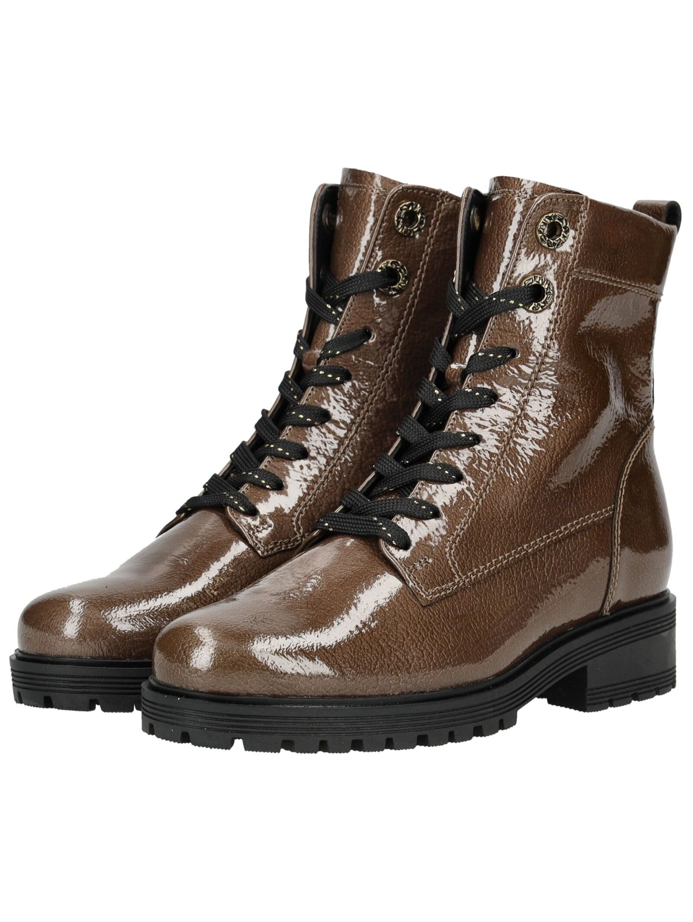 GABOR Lace-up bootie in Brown