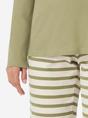 SCHIESSER Pajama 'Casual Essentials' in Green