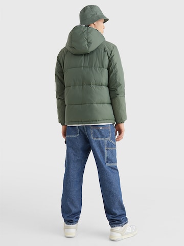Tommy Jeans Zimní bunda – zelená