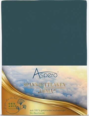 Aspero Bed Sheet 'Minas' in Blue
