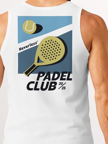 Neverless Shirt 'Padel Club' in White