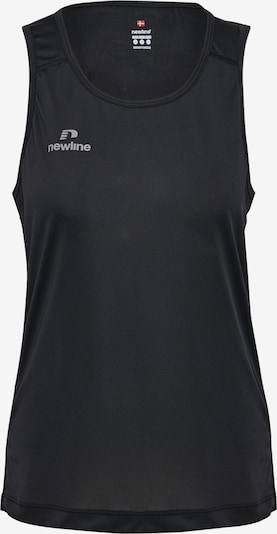 Newline Functioneel shirt 'BEAT SINGLET' in de kleur Zilvergrijs / Zwart, Productweergave