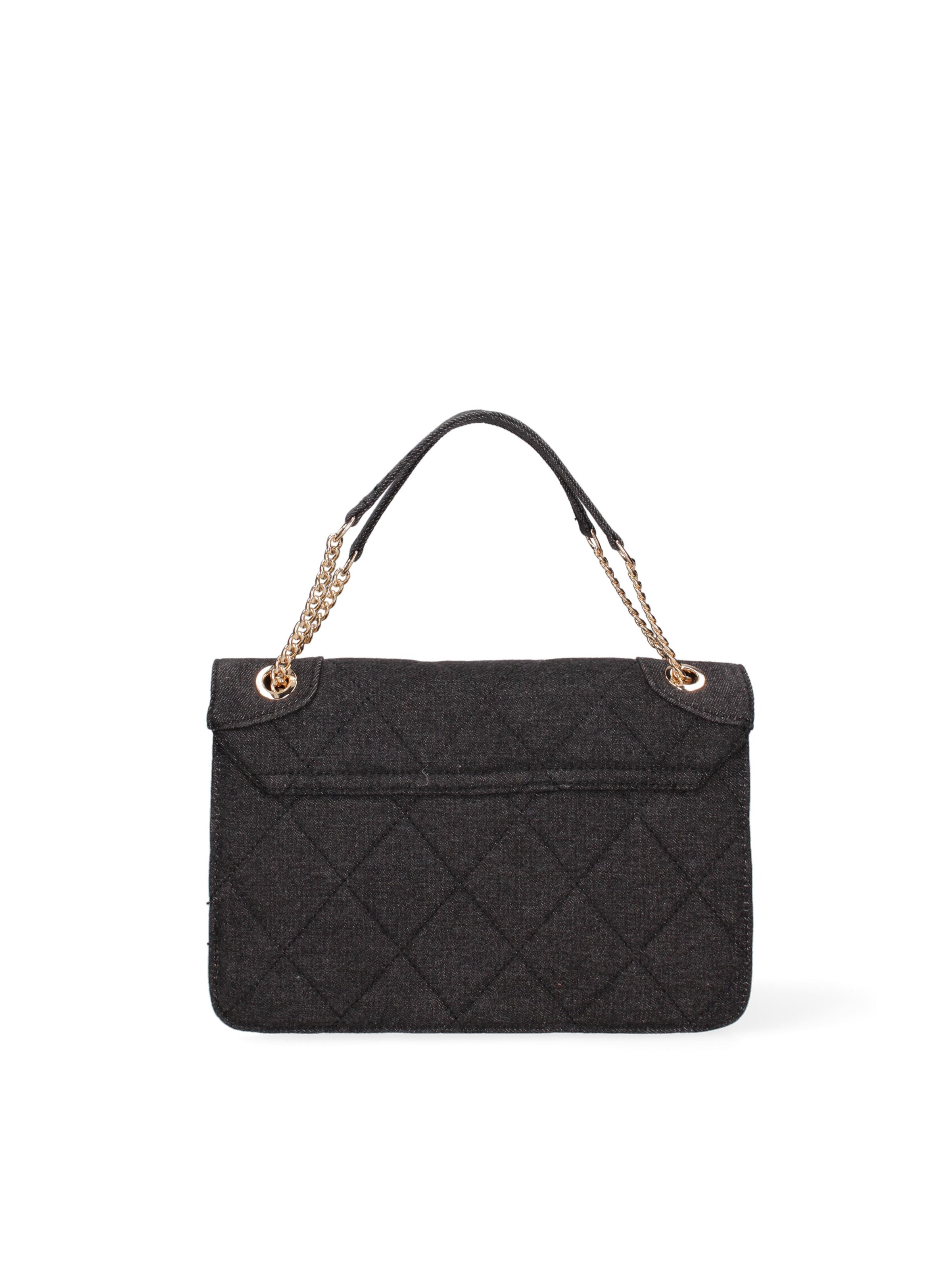 Borsa a spalla 'Borsa a Spalla Donna Nylon Ecopelle Twist Lock' di Diana&Co. in nero