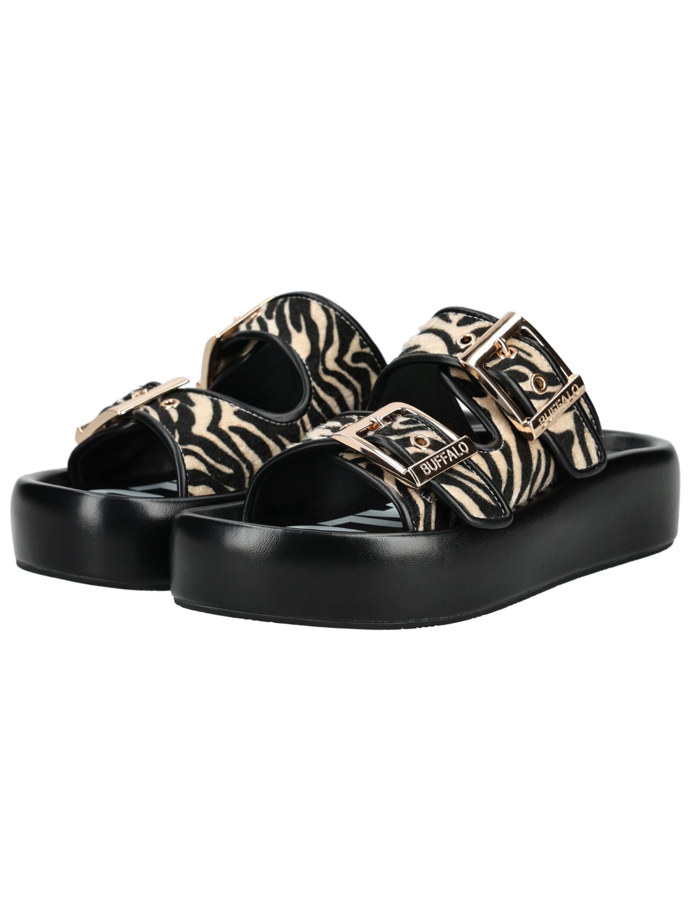 BUFFALO Mules 'Evelyn Ari' in Black