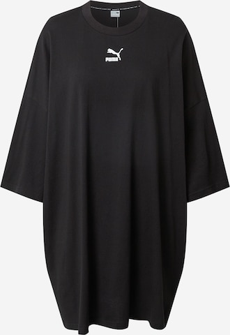 PUMA - Vestido talla grande en negro: frente