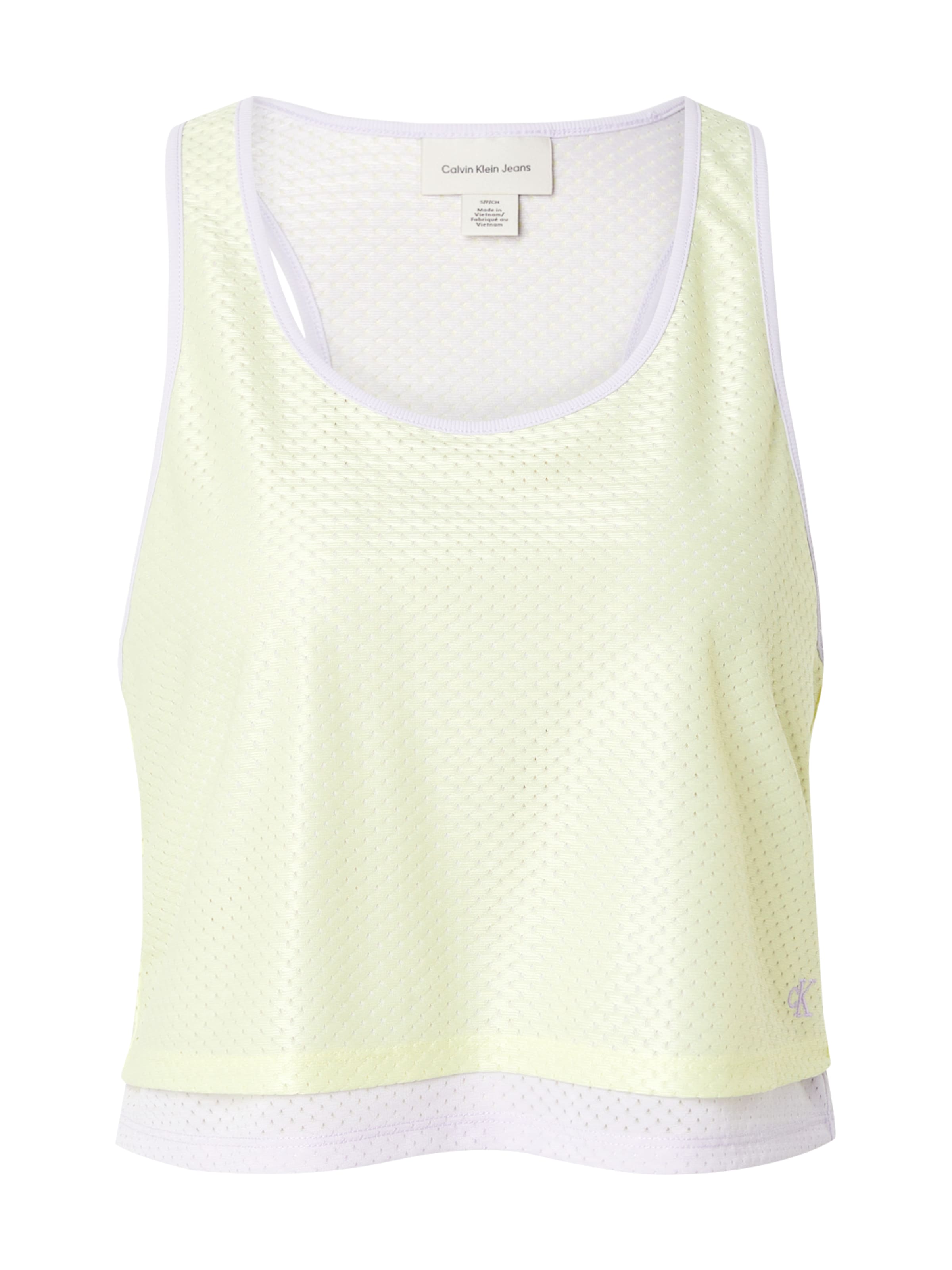 Calvin Klein Jeans Toppi 'PRIDE' värissä vihreä: etupuoli