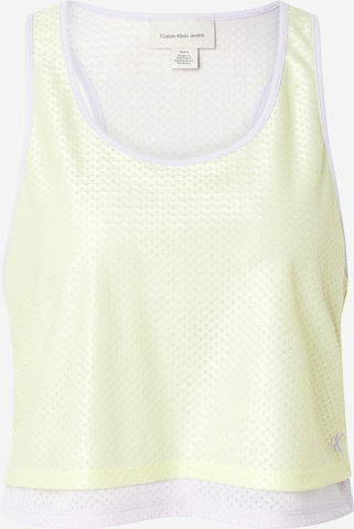 Calvin Klein Jeans Топ 'PRIDE' в Зеленый: спереди