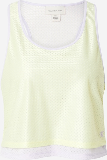 Calvin Klein Jeans Top 'PRIDE' veličine XS u pastelno zelena / bijela, Pregled proizvoda