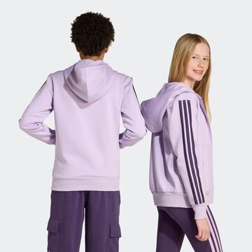 ADIDAS SPORTSWEAR Athletic Zip-Up Hoodie 'Essentials' in Purple