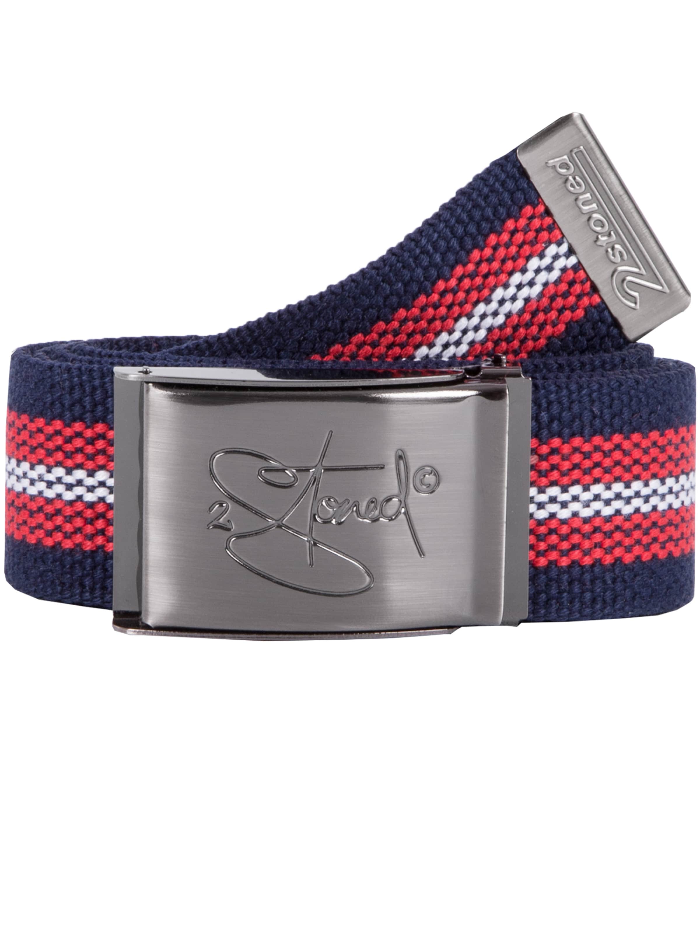 2Stoned Belt 'Classic Matt' in Blue: front