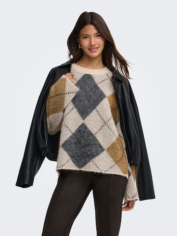 ONLY Trui 'ONLNoeme' in Beige: voorkant