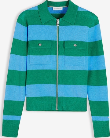 TOMMY HILFIGER Strickjacke in Grün: Vorderseite