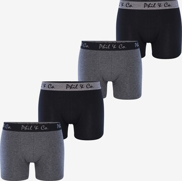 Phil & Co. Berlin Boxershorts in Grijs: voorkant