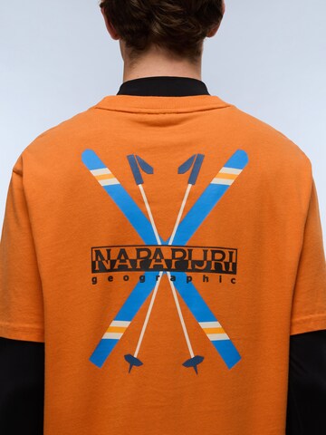 NAPAPIJRI Μπλουζάκι 'S-Fiemme' σε πορτοκαλί